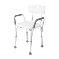 Scaun de baie cu inaltime reglabila cu spatar